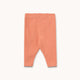 Striped baby leggings on a white background