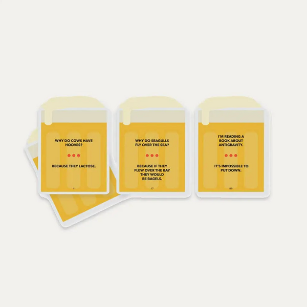 Three die-cut sticker cards with humorous quotes about cows and reading, displayed on a light gray background.