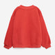 Red sweatshirt on a white background